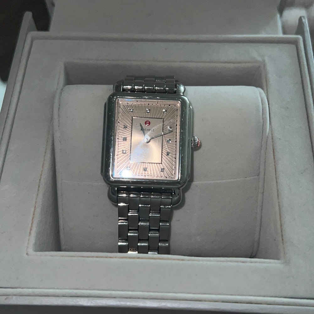 Michele Diamond Deco Watch